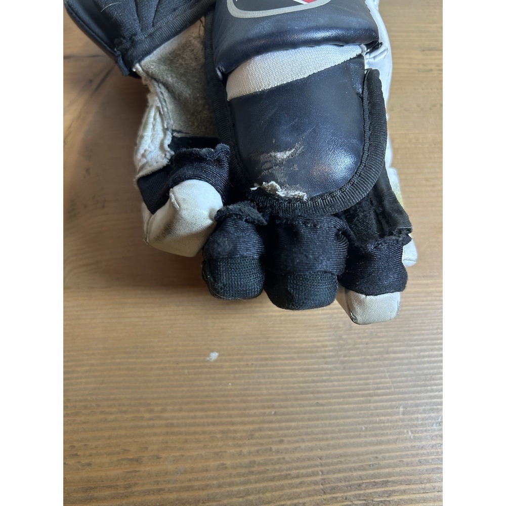 Mission Hockey Gloves The Syndicate Black And‎ White 10in - Picture 7 of 11